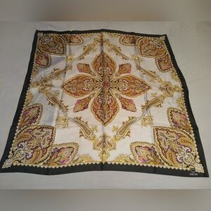 Vintage Oscar de la Renta Silk Paisley Scarf